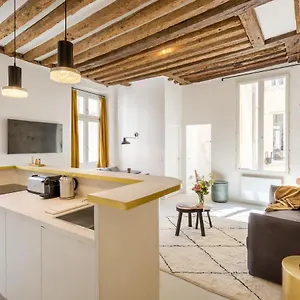  Apartment Habitat Parisien - 2br-2ba - Marais - De
